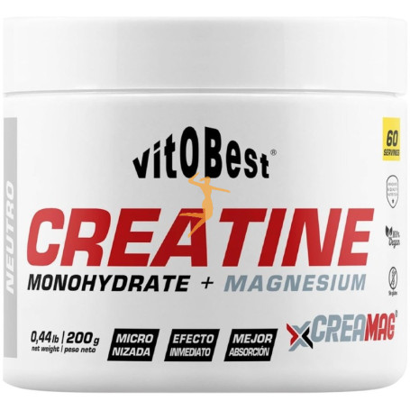 CREATINE CREAMAG SABOR NEUTRO 200G VIT.O.BEST