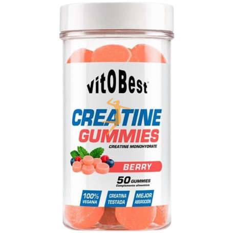 CREATINE GUMMIES SABOR FRUTOS ROJOS 50 GOMINOLAS VIT.O.BEST