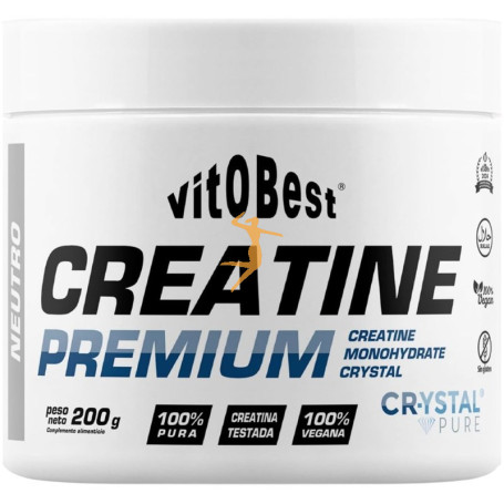 CREATINE PREMIUM CRYSTAL PURE SABOR NEUTRO 200G VIT.O.BEST