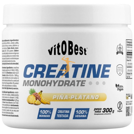 CREATINE MONOHYDRATE SABOR PIÑA-PLÁTANO 300G VIT.O.BEST