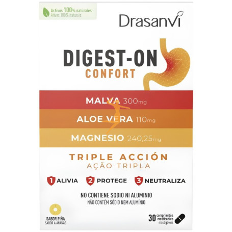 DIGEST-ON CONFORT 30 COMPRIMIDOS MASTICABLES DRASANVI