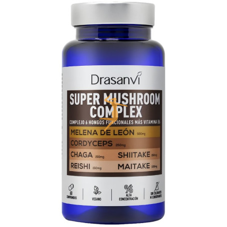 SUPER MUSHROOM COMPLEX 60 COMPRIMIDOS DRASANVI