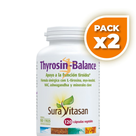 Pack 2x THYROSIN-BALANCE 120 CÁPSULAS SURA VITASAN