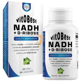 NADH + D-RIBOSE 60 CÁPSULAS VEGETALES VIT.O.BEST