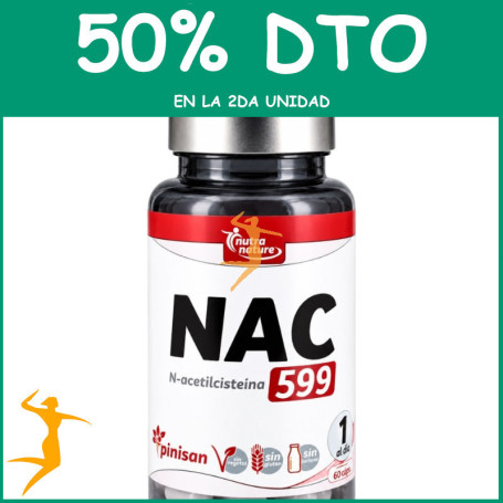 NAC (N-ACETILCISTEÍNA) 60 CÁPSULAS PINISAN OFERTA 2 UD