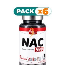 Pack 6x NAC (N-ACETILCISTEÍNA) 60 CÁPSULAS PINISAN