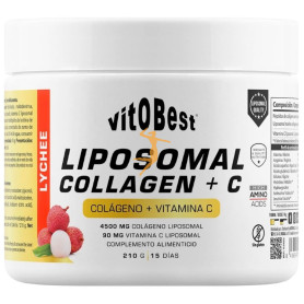 LIPOSOMAL COLLAGEN + VITAMINA C SABOR LICHI 210G VIT.O.BEST