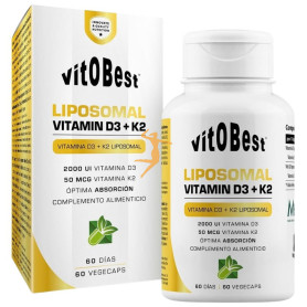 LIPOSOMAL VITAMIN D3 + K2 60 CÁPSULAS VEGETALES VIT.O.BEST
