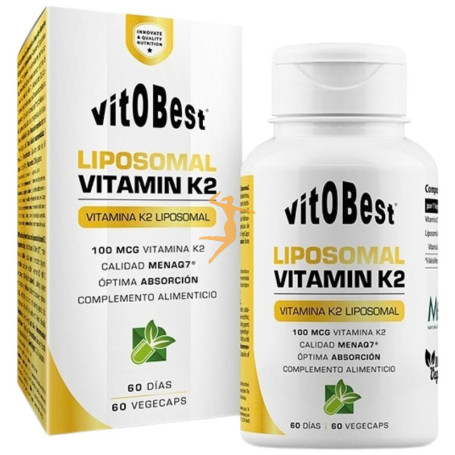 LIPOSOMAL VITAMIN K2 60 CÁPSULAS VEGETALES VIT.O.BEST
