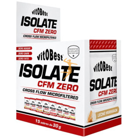 ISOLATE CFM ZERO SABOR LECHE MERENGADA 15 SOBRES VIT.O.BEST