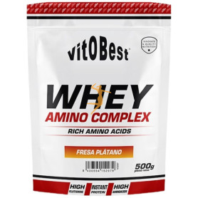 WHEY AMINO COMPLEX SABOR FRESA-PLÁTANO 500G VIT.O.BEST