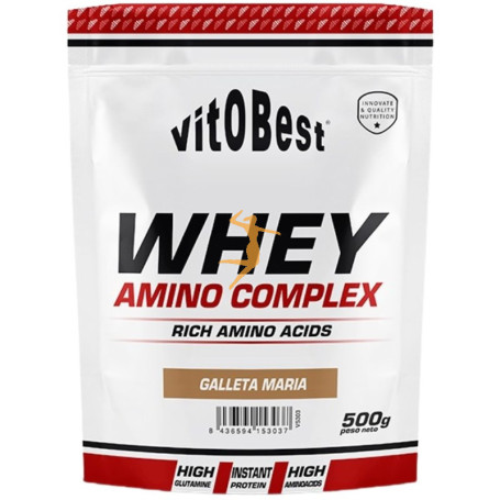 WHEY AMINO COMPLEX SABOR GALLETA MARÍA 500G VIT.O.BEST