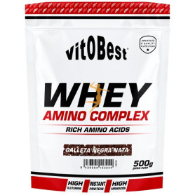 WHEY AMINO COMPLEX SABOR GALLETA NEGRA CON NATA 500G VIT.O.BEST