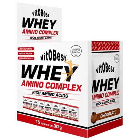 WHEY AMINO COMPLEX SABOR CHOCOLATE 15 SOBRES VIT.O.BEST