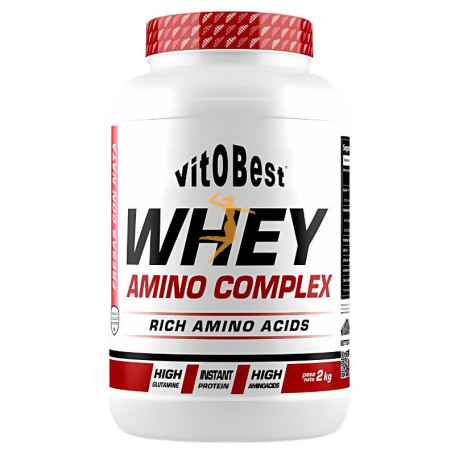 WHEY AMINO COMPLEX SABOR FRESAS CON NATA 2KG VIT.O.BEST