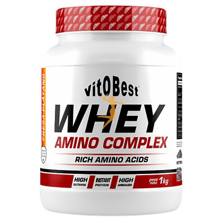 WHEY AMINO COMPLEX SABOR FRESA-PLÁTANO 1KG VIT.O.BEST