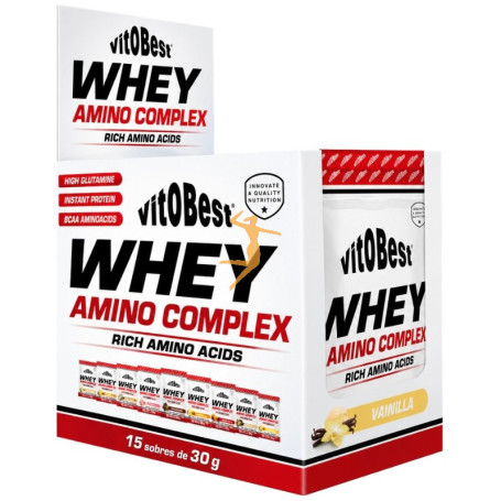 WHEY AMINO COMPLEX SABOR VAINILLA 15 SOBRES VIT.O.BEST