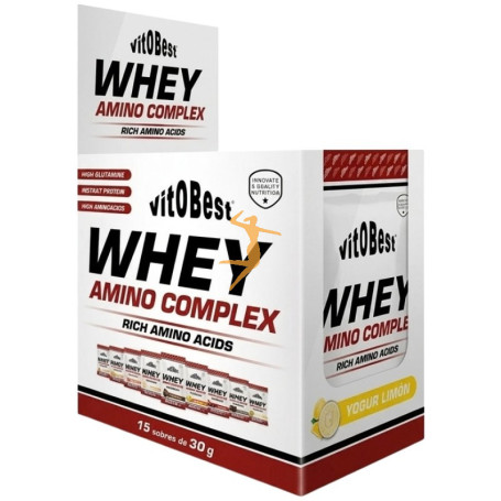 WHEY AMINO COMPLEX SABOR YOGUR DE LIMÓN 15 SOBRES VIT.O.BEST