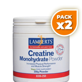 Pack 2x CREATINA MONOHIDRATO 250G LAMBERTS