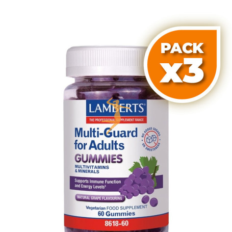Pack 3x MULTI GUARD ADULTOS 60 GUMMIES LAMBERTS