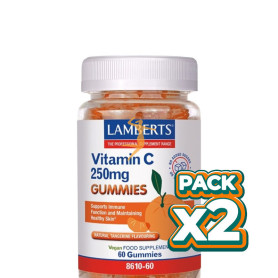 Pack 2x VITAMINA C 250MG 60 GUMMIES LAMBERTS