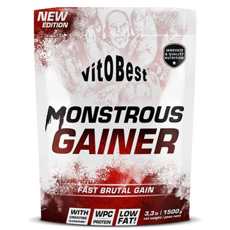 MONSTROUS GAINER SABOR FRESA 1,5KG VIT.O.BEST