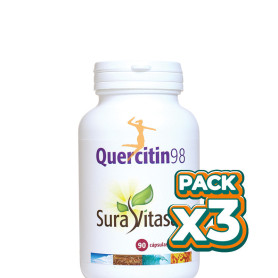Pack 3x QUERCITIN 98 90 CÁPSULAS SURA VITASAN