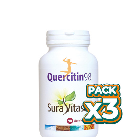 Pack 3x QUERCITIN 98 90 CÁPSULAS SURA VITASAN