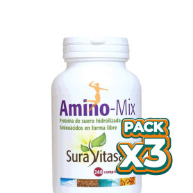 Pack 3x AMINO MIX 1.700Mg. 240 COMPRIMIDOS SURA VITASAN