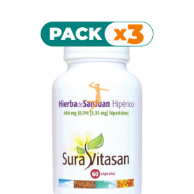 Pack 3x HIPÉRICO 60 CÁPSULAS SURA VITASAN