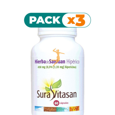 Pack 3x HIPÉRICO 60 CÁPSULAS SURA VITASAN