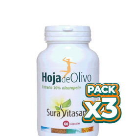 Pack 3x HOJA DE OLIVO 60 CÁPSULAS SURA VITASAN