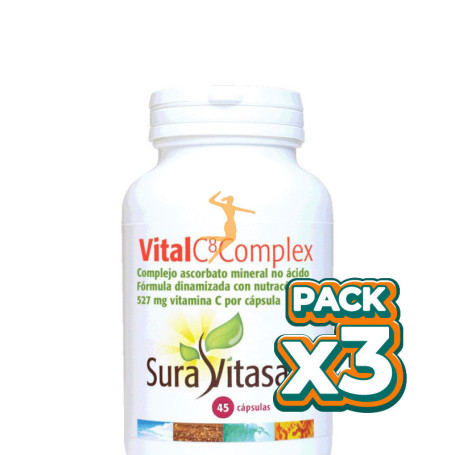 Pack 3x VITAL C8 COMPLEX 45 CÁPSULAS SURA VITASAN