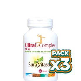 Pack 3x ULTRA B COMPLEX 60 CÁPSULAS SURA VITASAN
