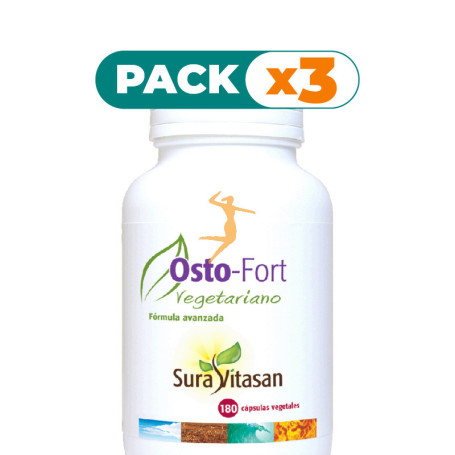 Pack 3x OSTO-FORT VEGETARIANO 180 CÁPSULAS SURA VITASAN