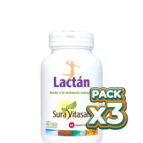 Pack 3x LACTAN 60 CÁPSULAS SURA VITASAN