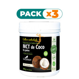 Pack 3x MCT COCO EN POLVO 150Gr. SURA VITASAN