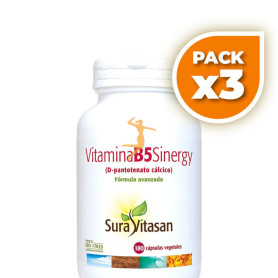 Pack 3x VITAMINA B5 SINERGY 180 CÁPSULAS SURA VITASAN