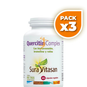 Pack 3x QUERCITIN COMPLEX 45 CAPSULAS SURA VITASAN