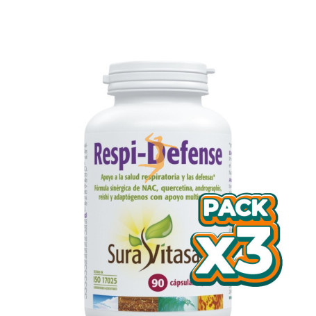 Pack 3x RESPI-DEFENSE 90 CÁPSULAS SURA VITASAN