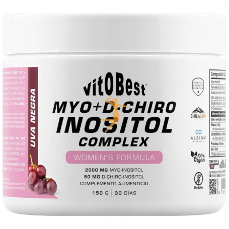 MYO+D-CHIRO INOSITOL COMPLEX SABOR UVA NEGRA 150G VTI.O.BEST