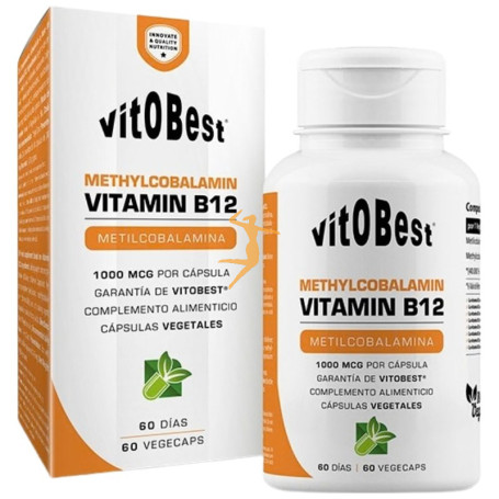 METHYLCOBALAMIN VITAMIN B12 60 CÁPSULAS VEGETALES VTI.O.BEST