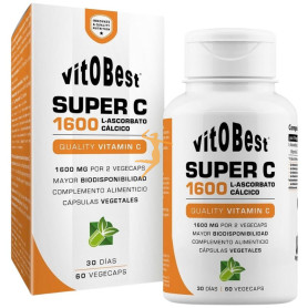 SUPER C 1600 60 CÁPSULAS VEGETALES VTI.O.BEST