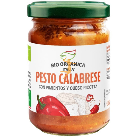 SALSA PESTO CALABRESE 130G BIO ORGANICA ITALIA