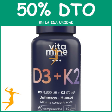 D3 + K2 60 COMPRIMIDOS HERBORA OFERTA 2 UD