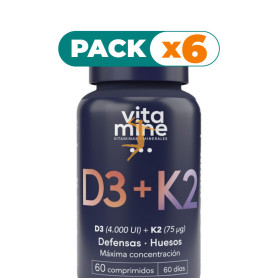 Pack 6x D3 + K2 60 COMPRIMIDOS HERBORA
