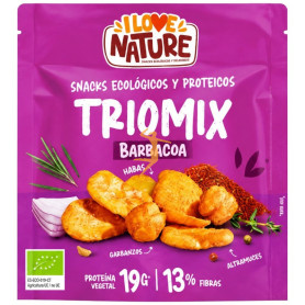 SNACK PROTEIN TRIOMIX DE BARBACOA 70G I LOVE NATURE