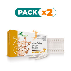 Pack 2x DIATONATO 5-1 Zn/Cu 28 VIALES SORIA NATURAL