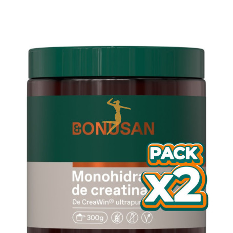 Pack 2x MONOHIDRATO DE CREATINA 300G BONUSAN