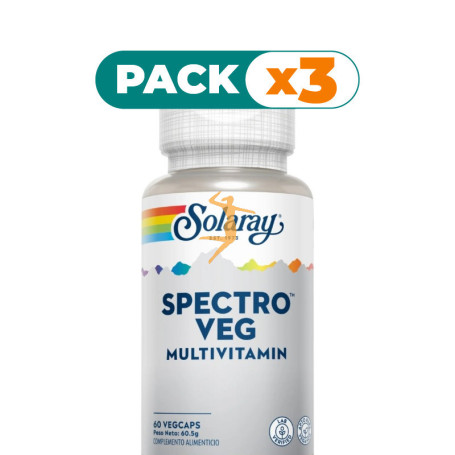 Pack 3x SPECTRO MULTIVITAMIN 60 CÁPSULAS SOLARAY